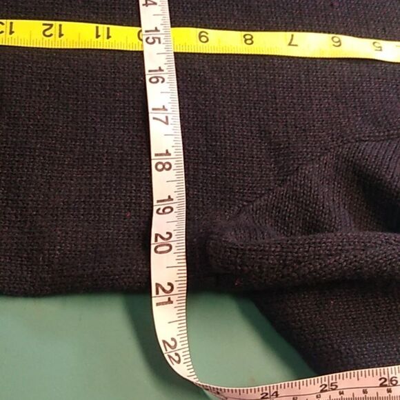 Vintage Basic Editions Holiday Women's Large Black Long Sleeve Cottagecore - Picture 5 of 9